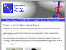 Tablet Screenshot of northernsydneyvascular.com.au